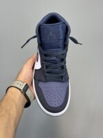 کتونی جردن وان ساقدار بنفش سفید Air Jordan 1 Mid Obsidian Sanded Purple - Image 3