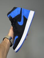 کتونی جردن وان ساقدار مشکی آبی Air Jordan 1 High Royal Reimagined - Image 4
