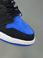 کتونی جردن وان ساقدار مشکی آبی Air Jordan 1 High Royal Reimagined - Image 6