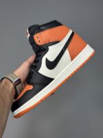 کتونی جردن وان ساقدار نارنجی مشکی Air Jordan 1 High Shattered Backboard - Image 4