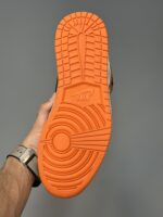 کتونی جردن وان ساقدار نارنجی مشکی Air Jordan 1 High Shattered Backboard - Image 5