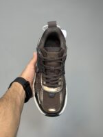 کتونی نایک وی تو کی ران قهوه‌ای سوخته Nike V2K Run Velvet Brown White Black Baroque Brown - Image 3
