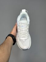 کتونی نایک وی تو کی ران سفید آبی یخی Nike V2K Run Platinum Tint Summit White Light Smoke Grey - Image 3