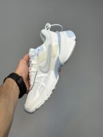 کتونی نایک وی تو کی ران سفید آبی یخی Nike V2K Run Platinum Tint Summit White Light Smoke Grey - Image 4