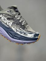 کتونی هوکا استینسون 7 خاکستری سرمه ای Hoka Stinson 7 Grey Varsity Navy - Image 6