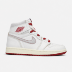کتونی جردن وان ساقدار کرم قرمز Air Jordan 1 Retro High Rare Air Sail Cinnabar
