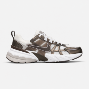 کتونی نایک وی تو کی ران سفید قهوه ای Nike V2K Run Mink Brown Summit White College Grey Ironstone