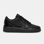کتونی جردن وان لو بلک پتنت الفنت Nike Air Jordan 1 Low Black Patent Elephant