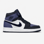 کتونی جردن وان ساقدار بنفش سفید Air Jordan 1 Mid Obsidian Sanded Purple