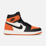 کتونی جردن وان ساقدار نارنجی مشکی Air Jordan 1 High Shattered Backboard