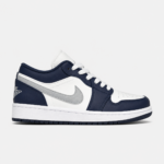 کتونی جردن وان لو سرمه ای سفید Nike Air Jordan 1 Low Midnight Navy