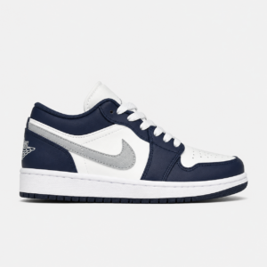 کتونی جردن وان لو سرمه ای سفید Nike Air Jordan 1 Low Midnight Navy