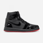 کتونی جردن وان ساقدار ورنی مشکی Air Jordan 1 High SP Gina