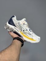 کتونی میزانو هالو میکس سفید زرد Mizuno Halo Mix White Yellow - Image 2