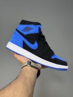 کتونی جردن وان ساقدار مشکی آبی Air Jordan 1 High Royal Reimagined - Image 2