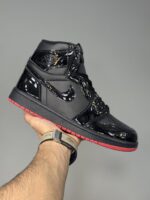 کتونی جردن وان ساقدار ورنی مشکی Air Jordan 1 High SP Gina - Image 2