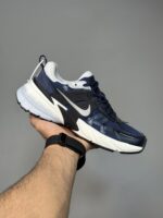 کتونی نایک وی تو کی ران سرمه ای Nike V2K Run Thunder Blue Wolf Grey - Image 2