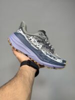 کتونی هوکا استینسون 7 خاکستری سرمه ای Hoka Stinson 7 Grey Varsity Navy - Image 2