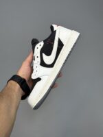 کتونی نایک ایر جردن وان ترویس اسکات سیل گری Nike Jordan 1 Travis Scott Sail Grey - Image 4