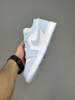 کتونی نایک ایر جردن وان سفید آبی Nike Air Jordan 1 Low Ice blue - Image 4