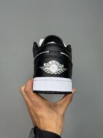 کتونی نایک ایر جردن وان لو سیلور بلک یا نقره ای مشکی Nike Air Jordan 1 Low Silver Black - Image 5