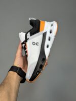 کتونی آن رانینگ سفید نارنجی On Running Cloudnova X White & Orange - Image 4