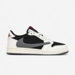 کتونی نایک ایر جردن وان ترویس اسکات سیل گری Nike Jordan 1 Travis Scott Sail Grey
