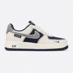 کتونی ایرفورس وان لو دیور سرمه ای سفید Nike Air Force 1 Low Dior Navy White