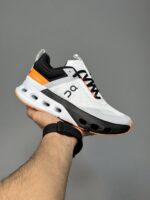 کتونی آن رانینگ سفید نارنجی On Running Cloudnova X White & Orange - Image 2