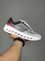 کتونی آن رانینگ کلودسرفر نکست مشکی سفید صورتی On Running Cloudsurfer Next Black White Pink - Image 2