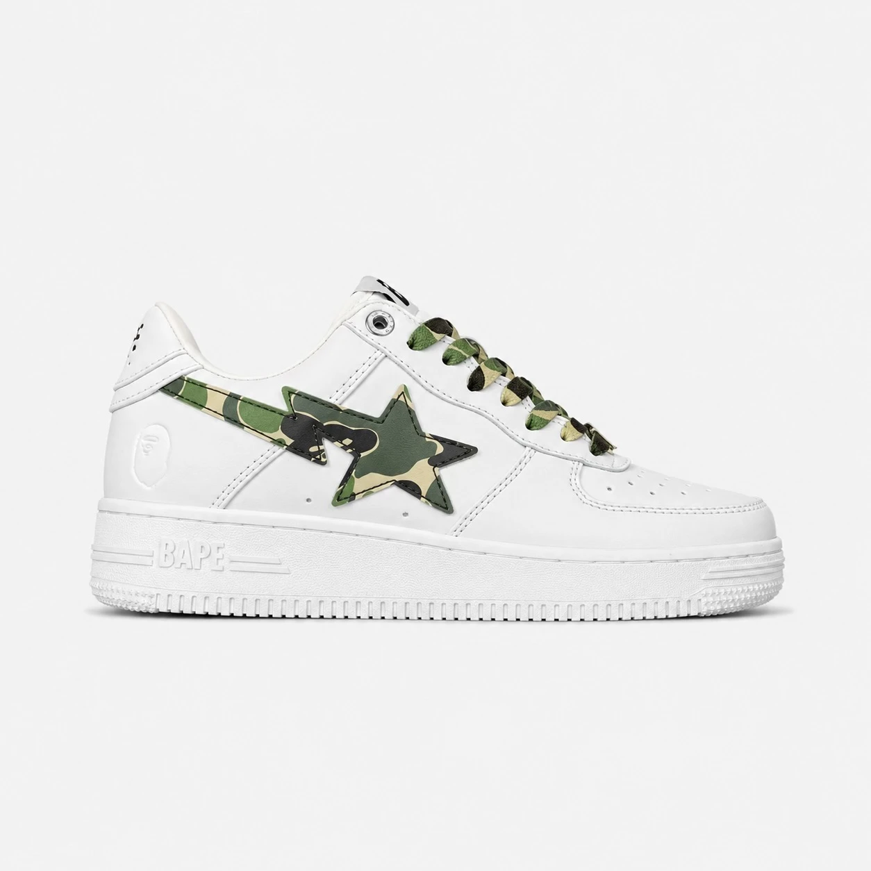 کتونی بتینگ ایپ بیپ استا سفید چریکی A Bathing Ape Bape Sta White Camo