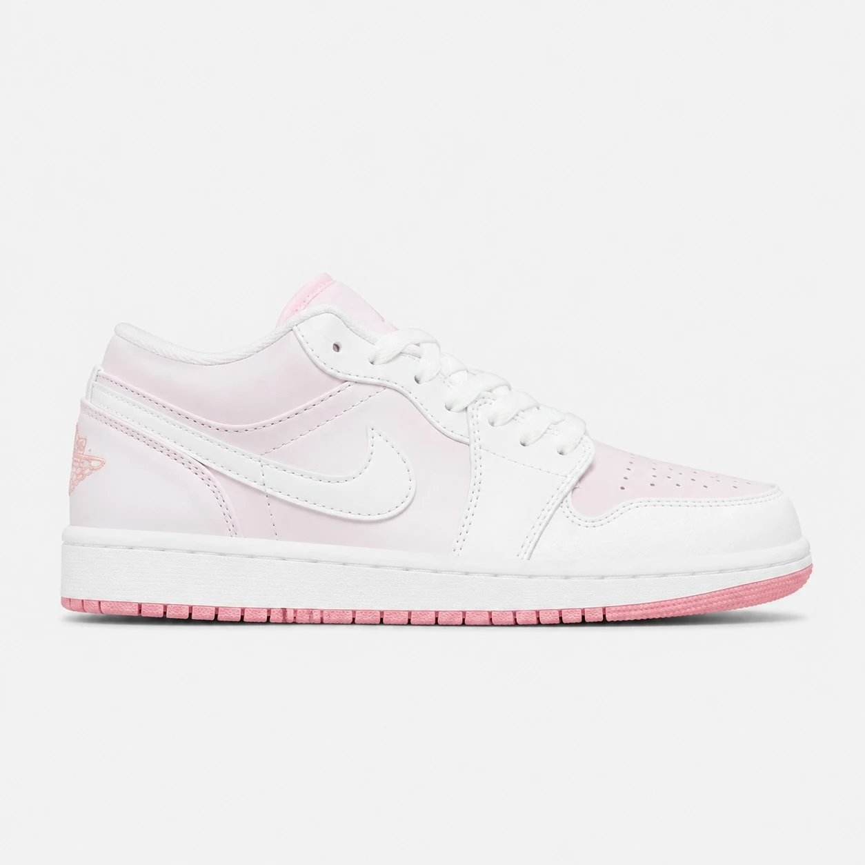 کتونی نایک ایر جردن وان لو سفید صورتی Nike Air Jordan 1 Low White Pink